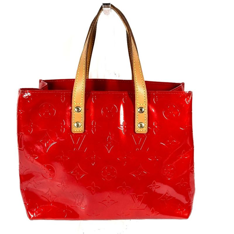 Louis Vuitton Handbag Reed PM Monogram Vernis Rouge Red