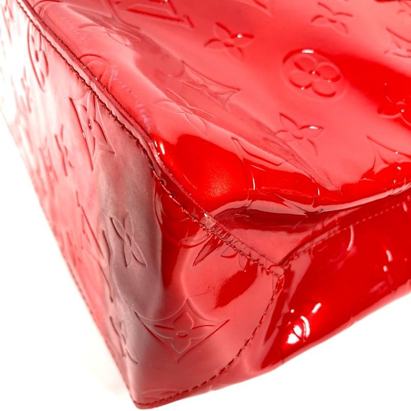 Louis Vuitton Handbag Reed PM Monogram Vernis Rouge Red