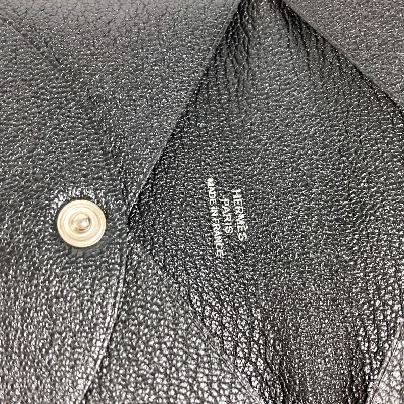 Hermes Coin Case Calvi Chevre Black