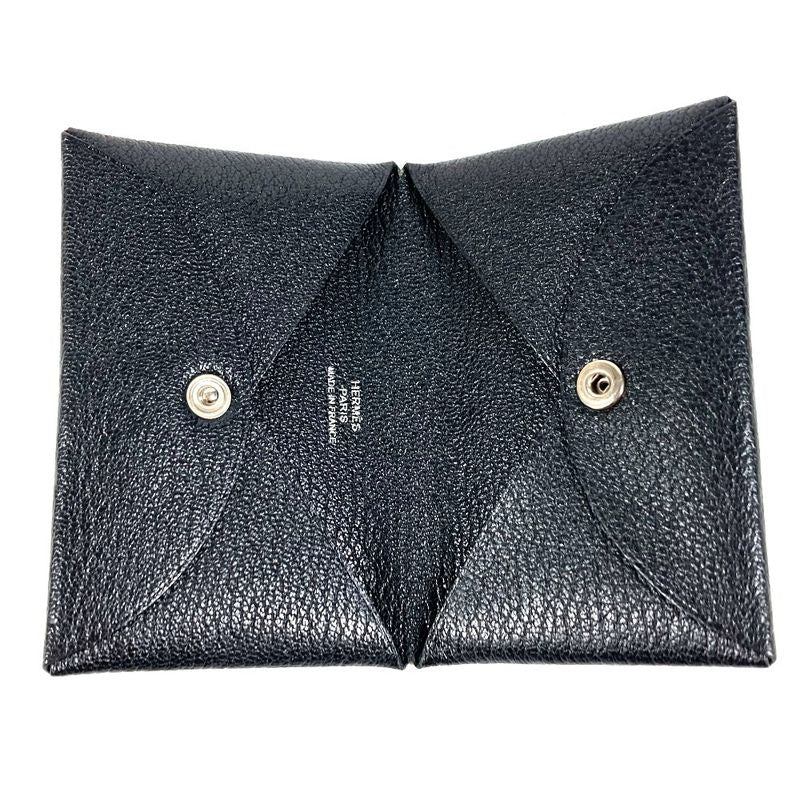 Hermes Coin Case Calvi Chevre Black