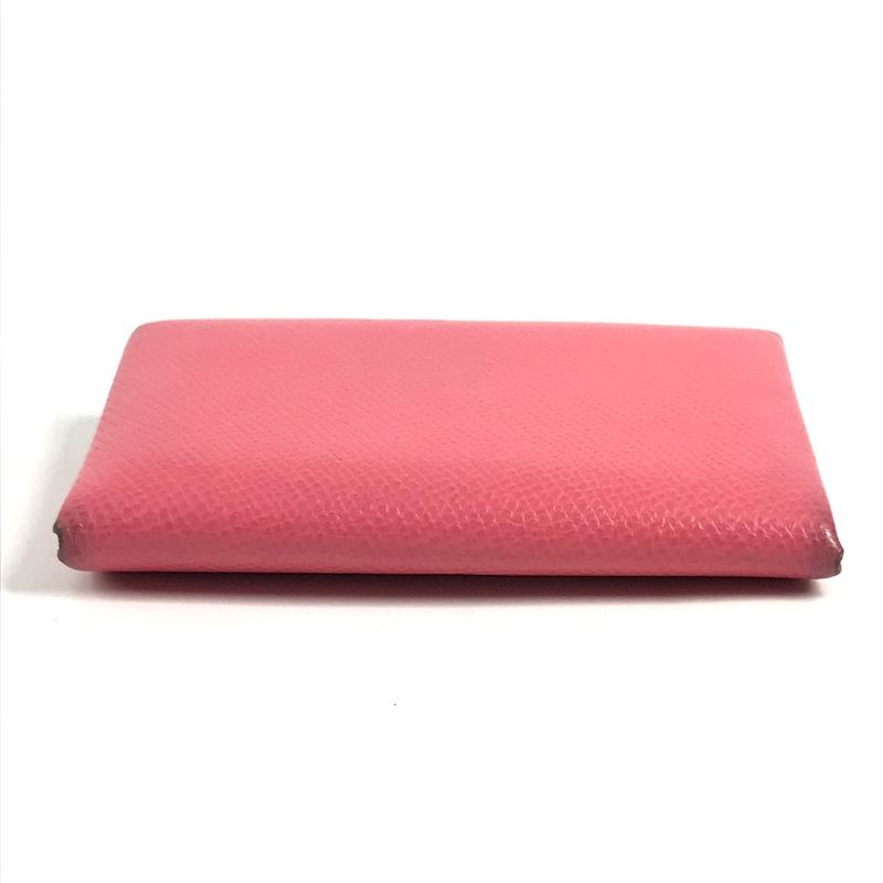 Hermes Bifold Wallet Calvi Duo Epsom Rose Azalea Pink