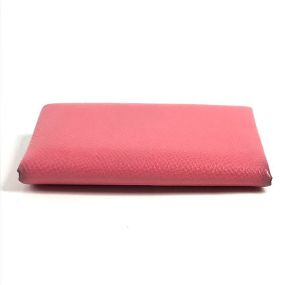 Hermes Bifold Wallet Calvi Duo Epsom Rose Azalea Pink