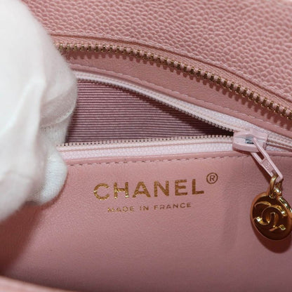 Chanel Medallion Tote Caviar Leather Pink Gold Vintage
