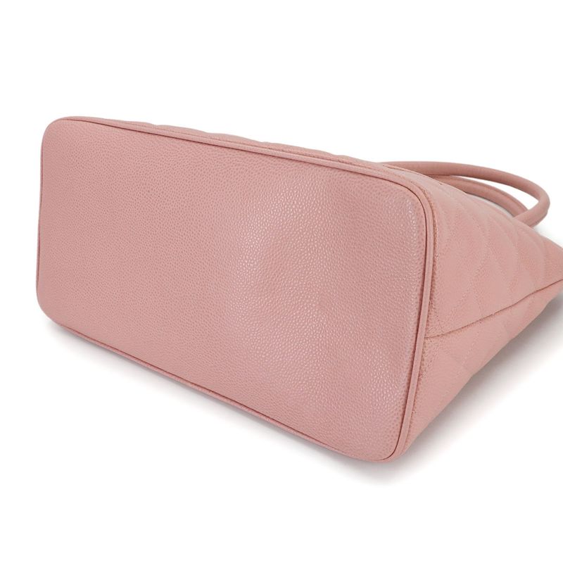 Chanel Medallion Tote Caviar Leather Pink Gold Vintage