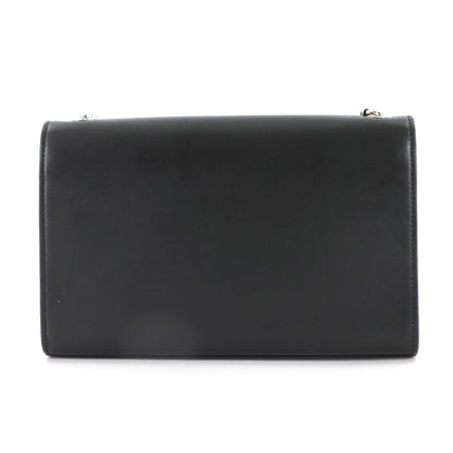 Saint Laurent Kate Chain Shoulder Bag Leather Black Medium