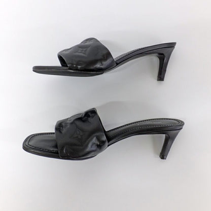 Louis Vuitton Revival Line Mule Sandals Black Calf Leather