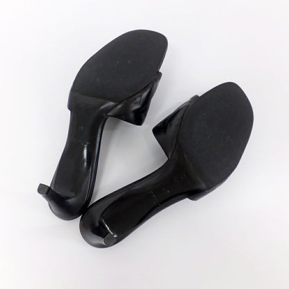 Louis Vuitton Revival Line Mule Sandals Black Calf Leather