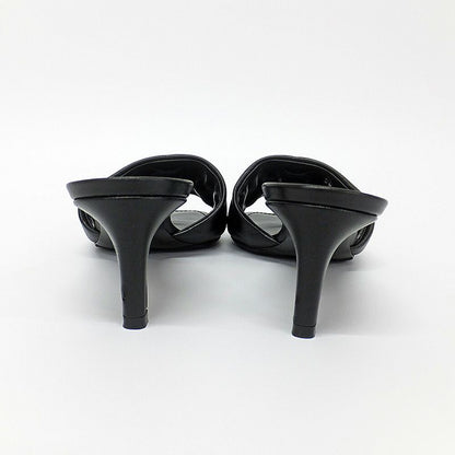 Louis Vuitton Revival Line Mule Sandals Black Calf Leather