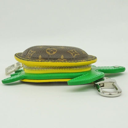 Louis Vuitton Charm Coin Case Turtle Tortoise Monogram Leather