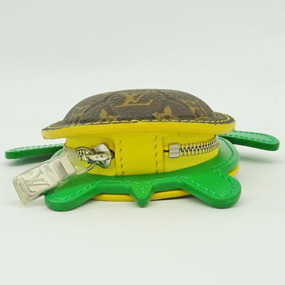 Louis Vuitton Charm Coin Case Turtle Tortoise Monogram Leather