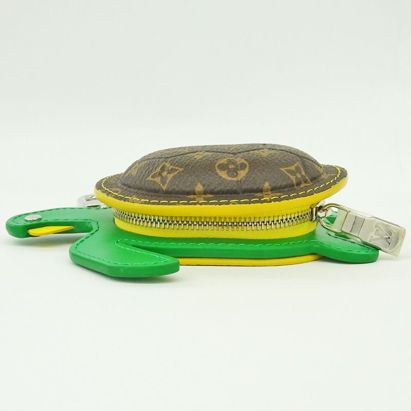 Louis Vuitton Charm Coin Case Turtle Tortoise Monogram Leather