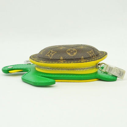 Louis Vuitton Charm Coin Case Turtle Tortoise Monogram Leather