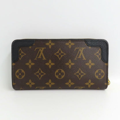 Louis Vuitton Zippy Wallet Monogram Retiro Noir Black Round