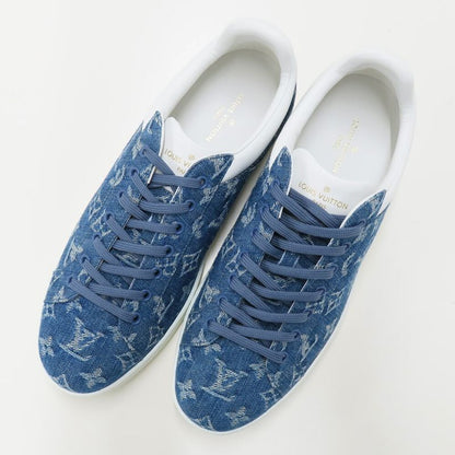 Louis Vuitton Luxembourg Line Sneakers Monogram Denim 8 Blue White