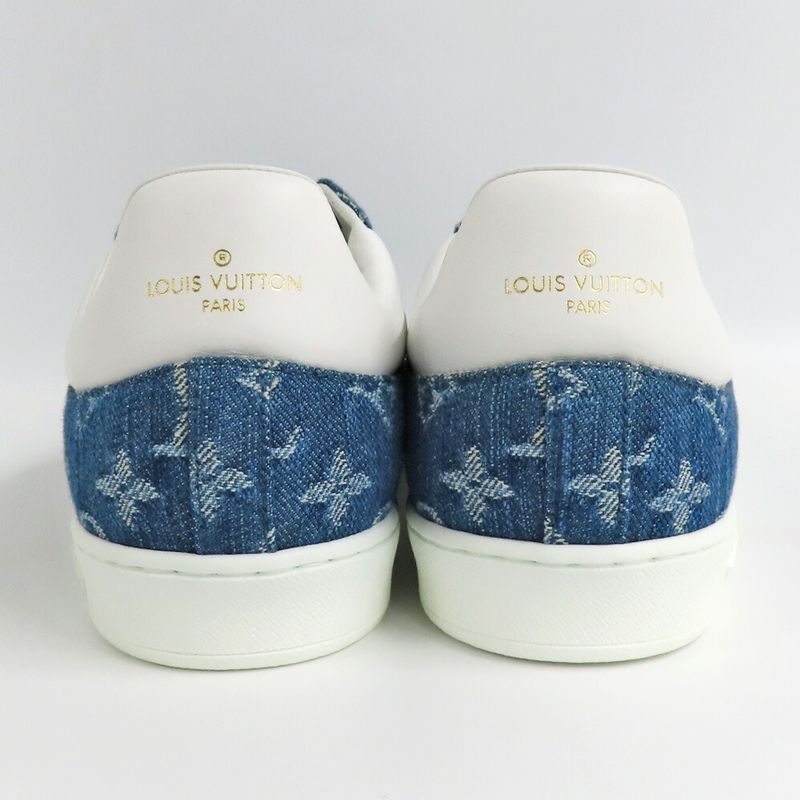 Louis Vuitton Luxembourg Line Sneakers Monogram Denim 8 Blue White