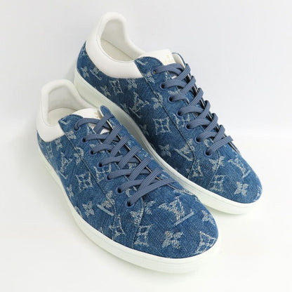 Louis Vuitton Luxembourg Line Sneakers Monogram Denim 8 Blue White