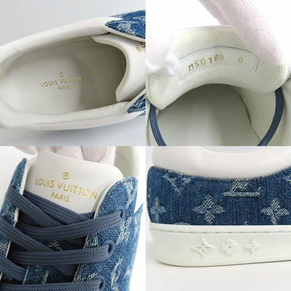 Louis Vuitton Luxembourg Line Sneakers Monogram Denim 8 Blue White