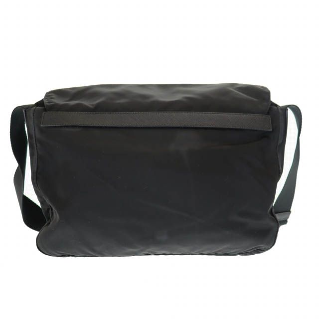 Prada Triangle Logo Nylon Messenger Shoulder Bag Black Aa