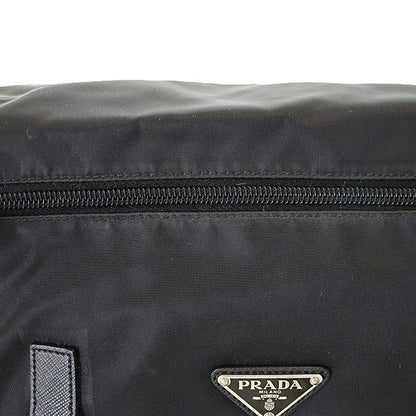 Prada Triangle Logo Nylon Messenger Shoulder Bag Black Aa