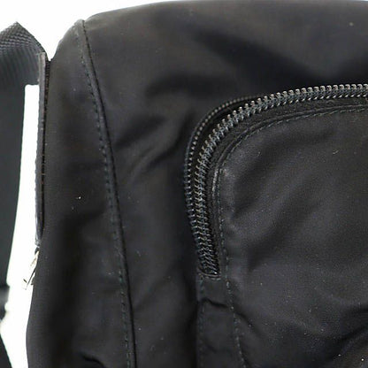 Prada Triangle Logo Nylon Messenger Shoulder Bag Black Aa