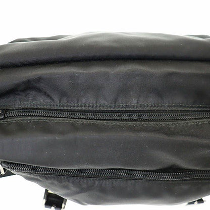 Prada Triangle Logo Nylon Messenger Shoulder Bag Black Aa