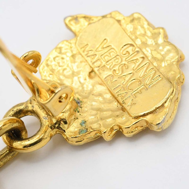 Versace Gianni Earrings Medusa Gold Plated