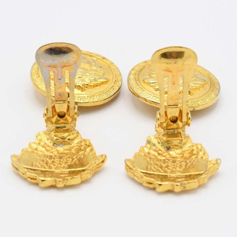 Versace Gianni Earrings Medusa Gold Plated