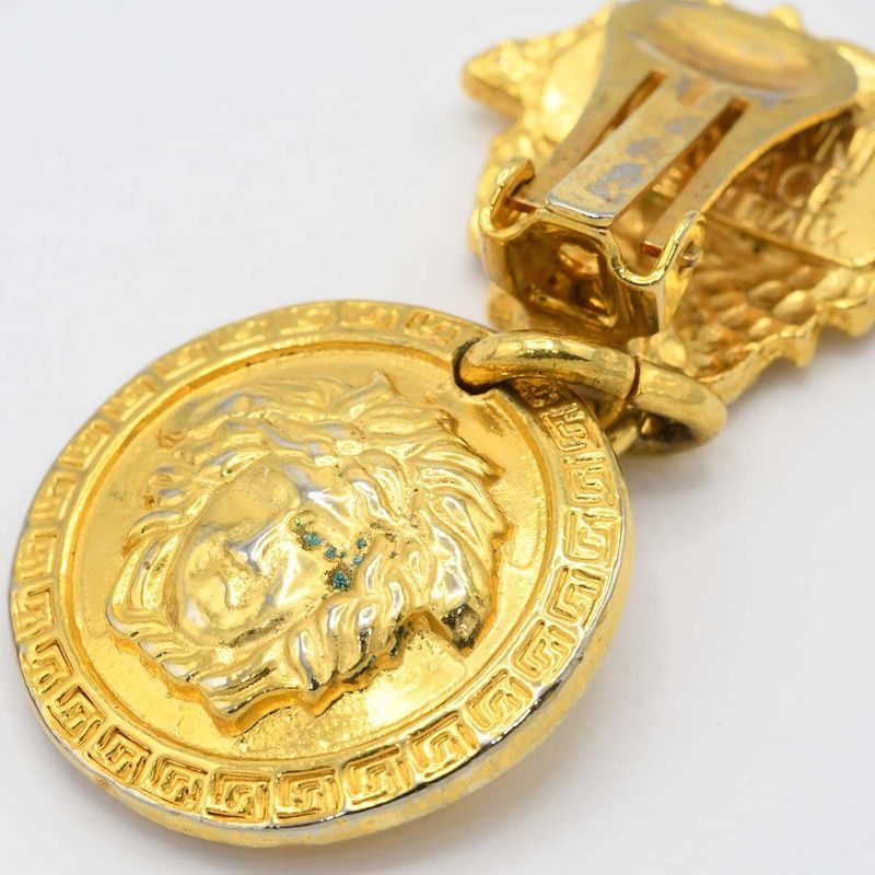 Versace Gianni Earrings Medusa Gold Plated