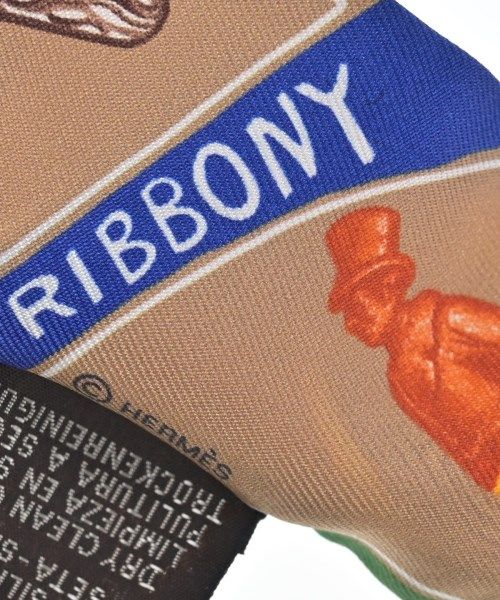 Hermes Bandana Scarf Silk Beige