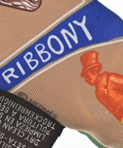 Hermes Bandana Scarf Silk Beige