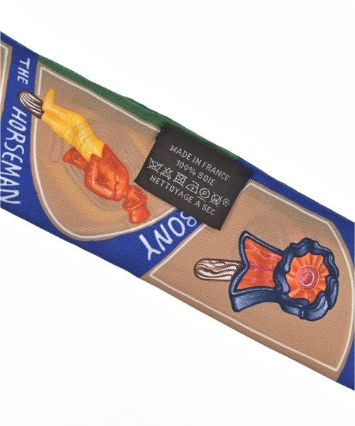 Hermes Bandana Scarf Silk Beige