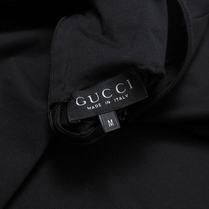 Gucci Vintage M Jersey High Neck Long Sleeve Hat Black