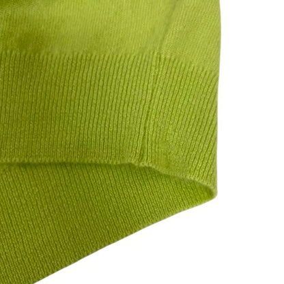 Chanel Knit Sweater Crew Neck Cashmere Short Sleeve 44