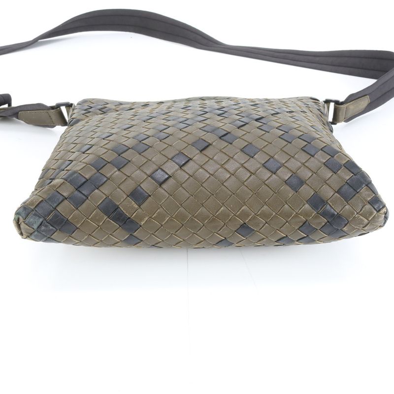 Bottega Veneta Intrecciato Leather Shoulder Bag Crossbody Messenger Business