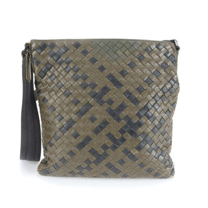 Bottega Veneta Intrecciato Leather Shoulder Bag Crossbody Messenger Business
