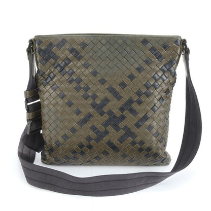 Bottega Veneta Intrecciato Leather Shoulder Bag Crossbody Messenger Business