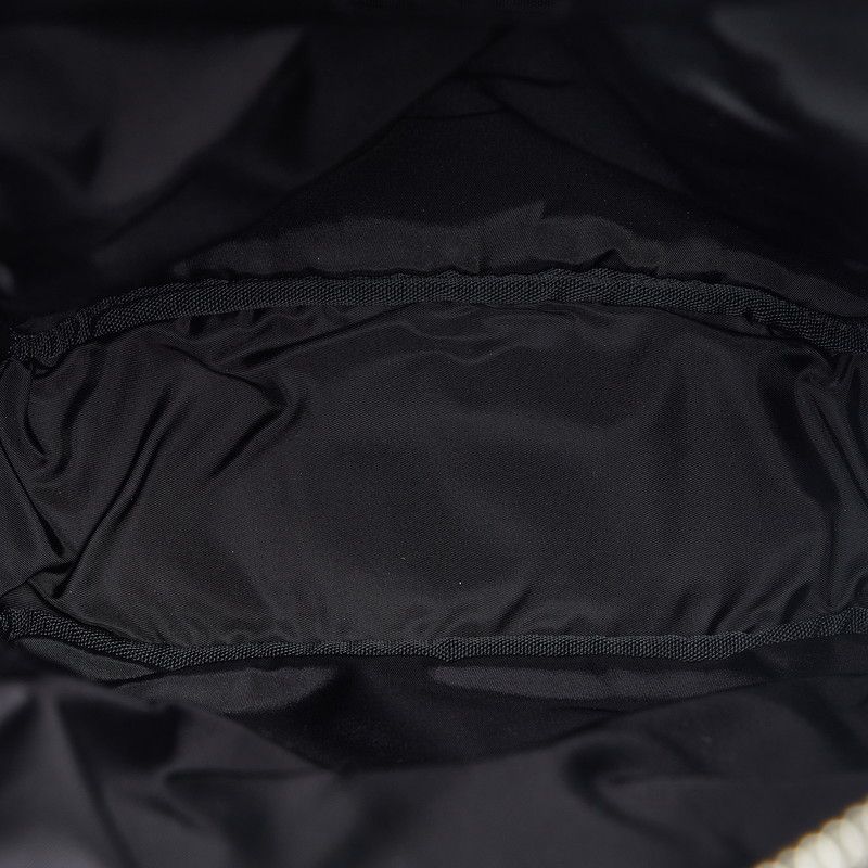 Prada Frankenstein Backpack Black Purple Nylon Fur