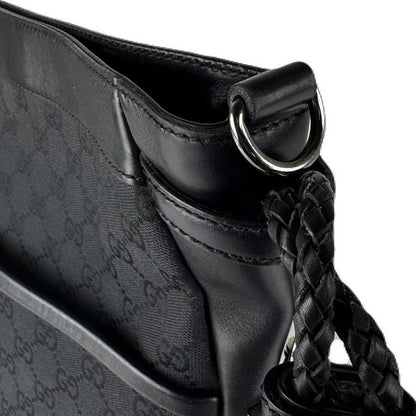 Gucci Shoulder Bag Leather Canvas