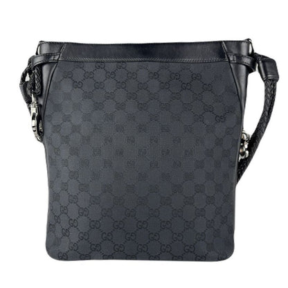 Gucci Shoulder Bag Leather Canvas