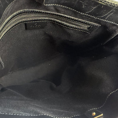 Gucci Shoulder Bag Leather Canvas
