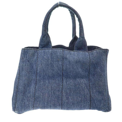 Prada Canapa Denim Handbag Indigo Blue