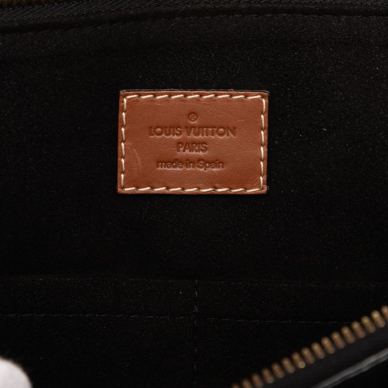 Louis Vuitton Monogram Pallas 2-Way Shoulder Bag Brown Noir Black