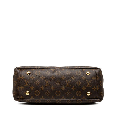 Louis Vuitton Monogram Pallas 2-Way Shoulder Bag Brown Noir Black