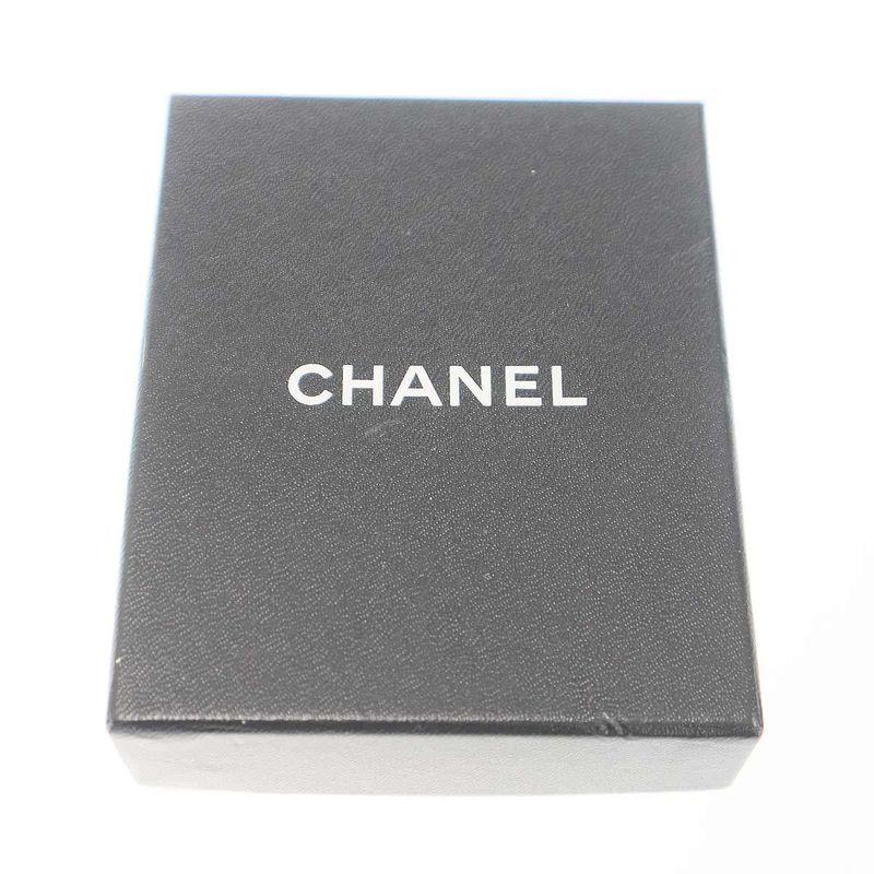 Chanel CC Logo Metal Barrette Silver
