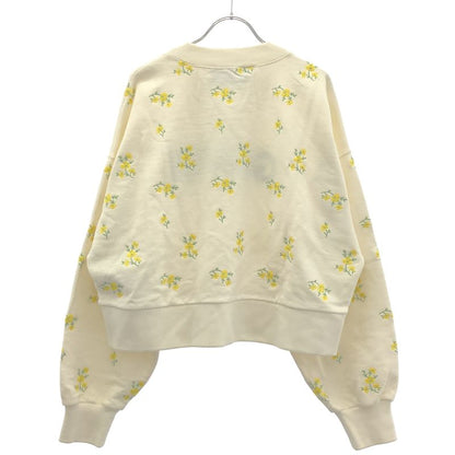 Gucci Flower Embroidery Logo Sweatshirt Trainer White Sneaker