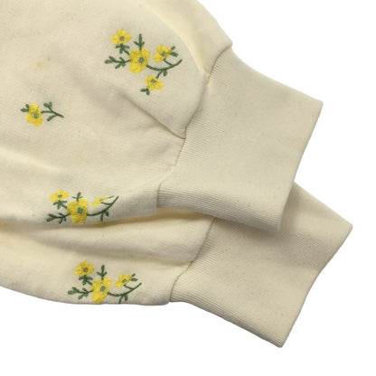 Gucci Flower Embroidery Logo Sweatshirt Trainer White Sneaker