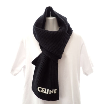 Celine Knit Scarf Wool Black