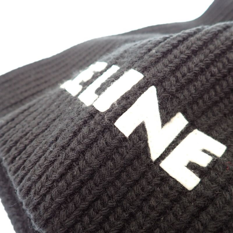 Celine Knit Scarf Wool Black