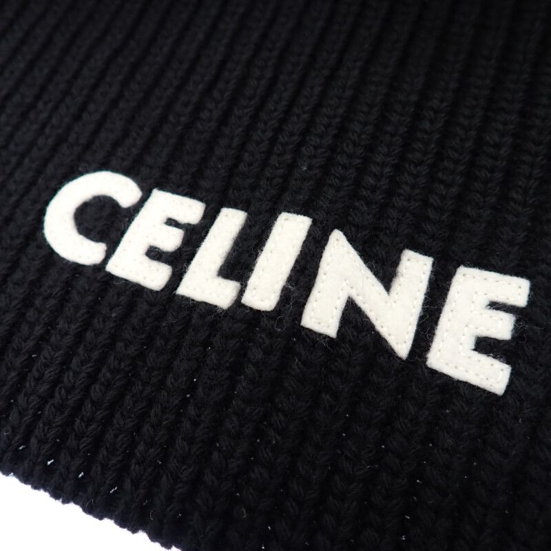 Celine Knit Scarf Wool Black
