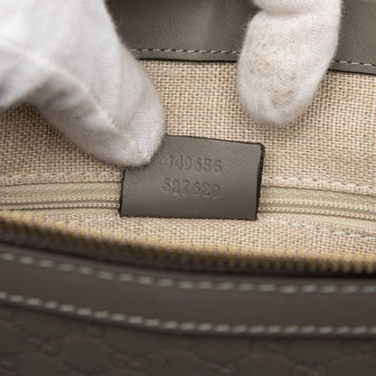 Gucci Micro Guccissima 2-Way Shoulder Bag Gray Leather